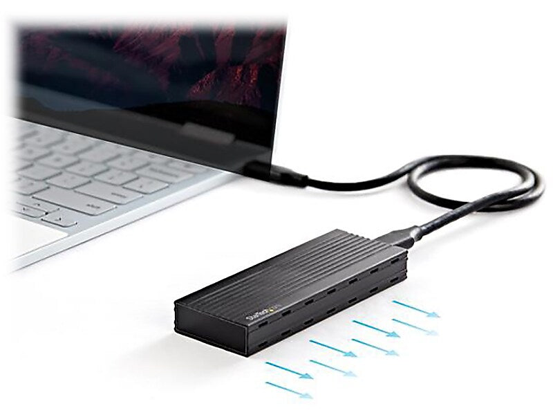 StarTech Compact USB 3.1 SSD Enclosure Black M2E1BMU31C