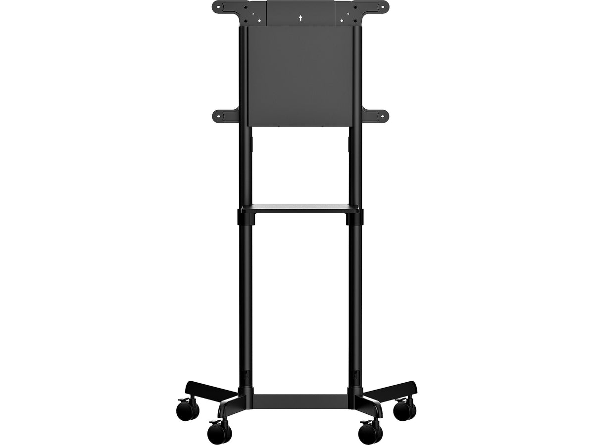 StarTech Steel Pedestal TV Stand, Screens up to 70", Black