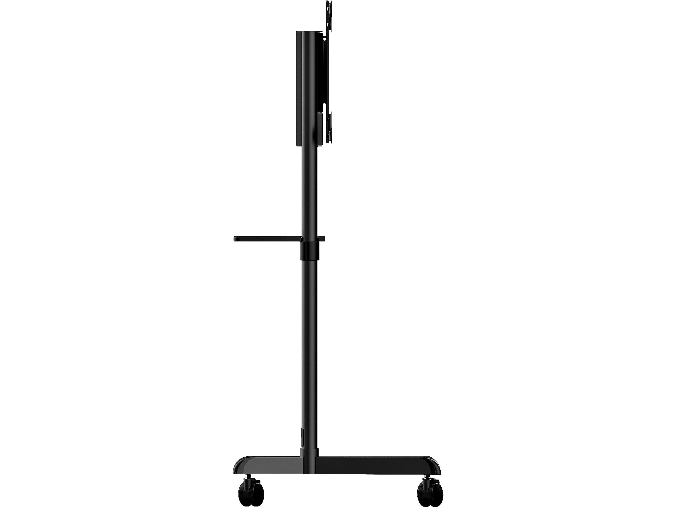 StarTech Steel Pedestal TV Stand, Screens up to 70", Black