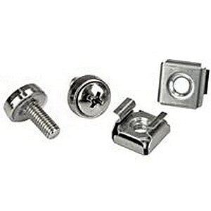 StarTech.com® Rack Screws and Cage Nuts, 20/Pack