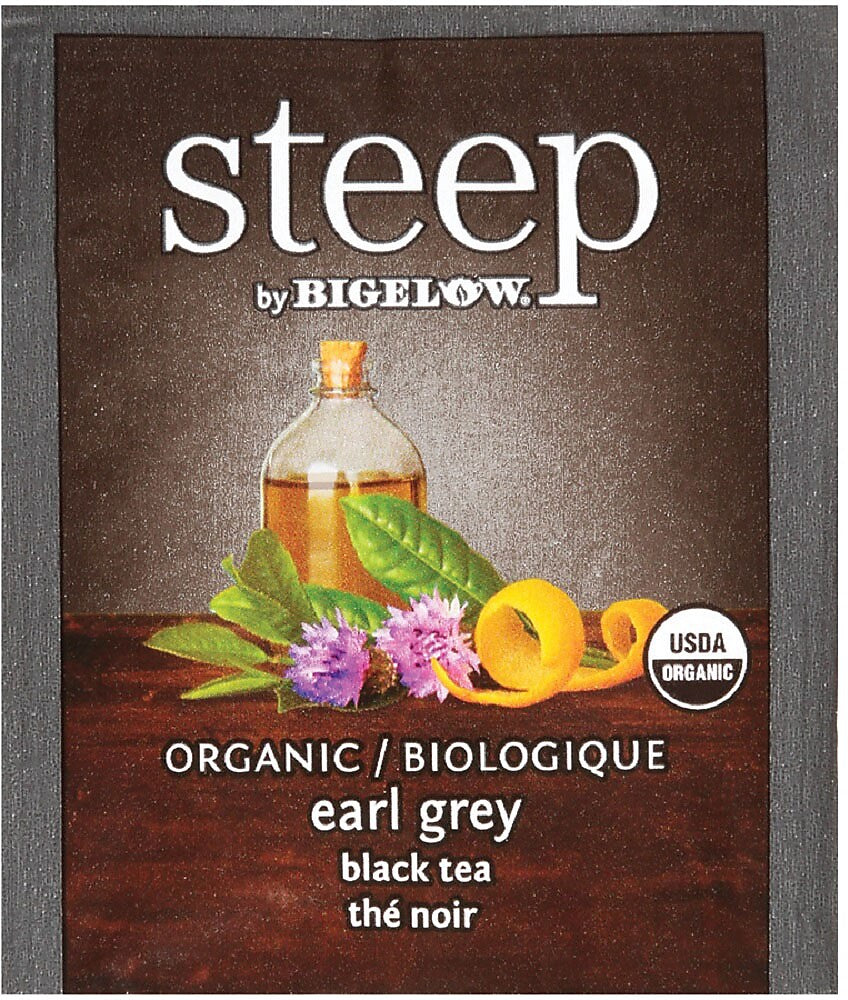 Steep by Bigelow Organic Earl Grey Black Tea, 20 Tea Bags/Box