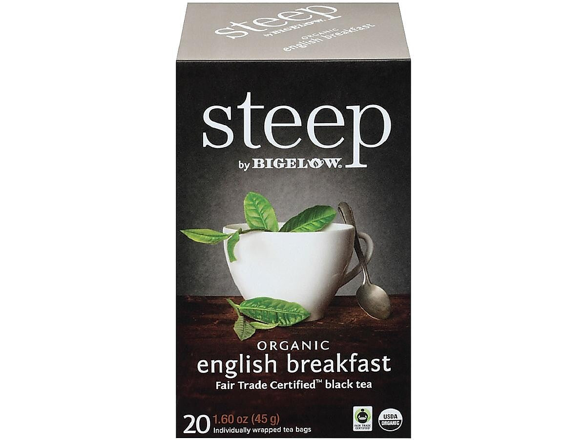 Steep English Breakfast Tea Bags, 20/Box