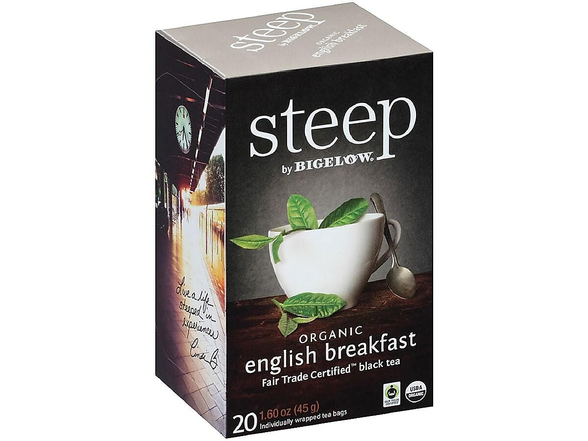 Steep English Breakfast Tea Bags, 20/Box