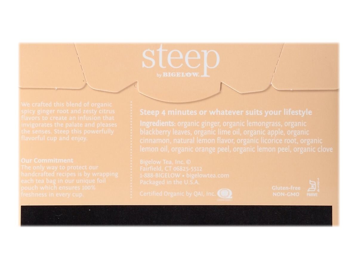 Steep Herbal Tea Bags, 20/Box