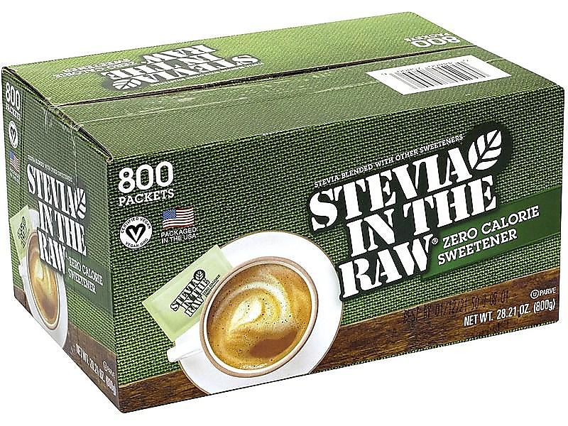 Stevia In The Raw Artificial Sweeteners, 800/Box