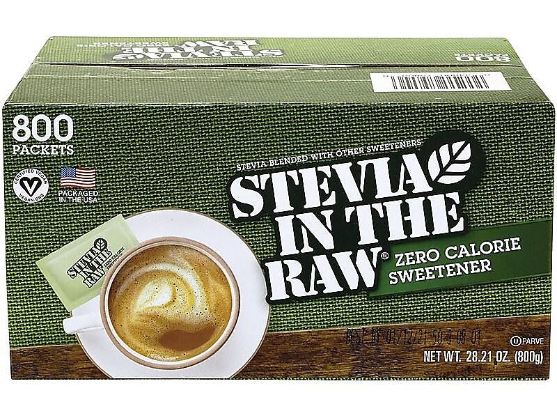 Stevia In The Raw Artificial Sweeteners, 800/Box