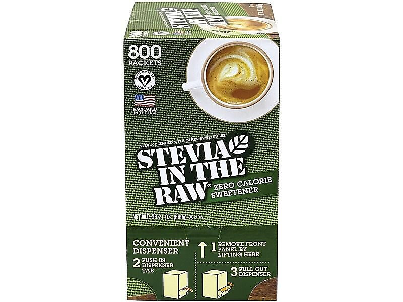 Stevia In The Raw Artificial Sweeteners, 800/Box