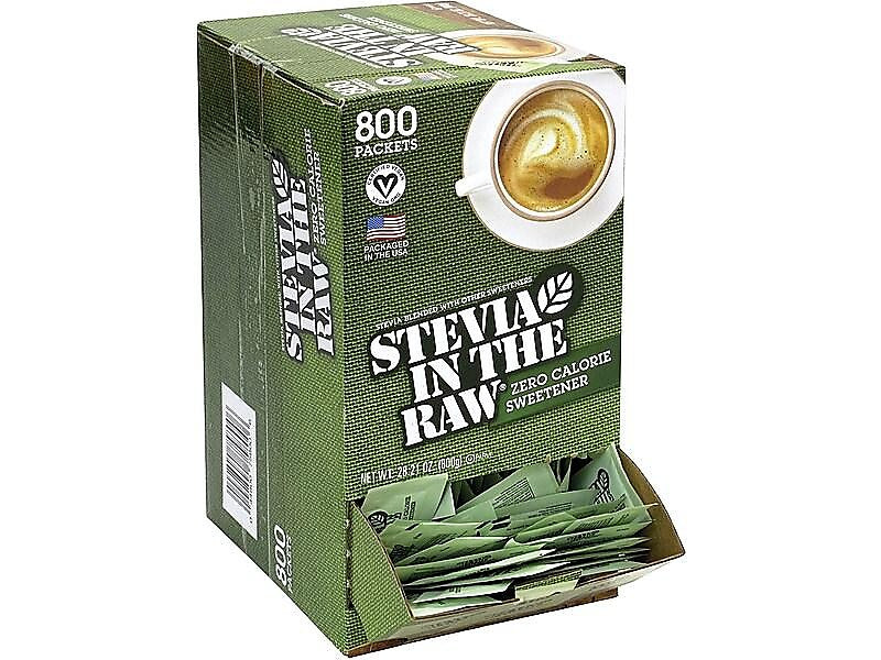 Stevia In The Raw Artificial Sweeteners, 800/Box