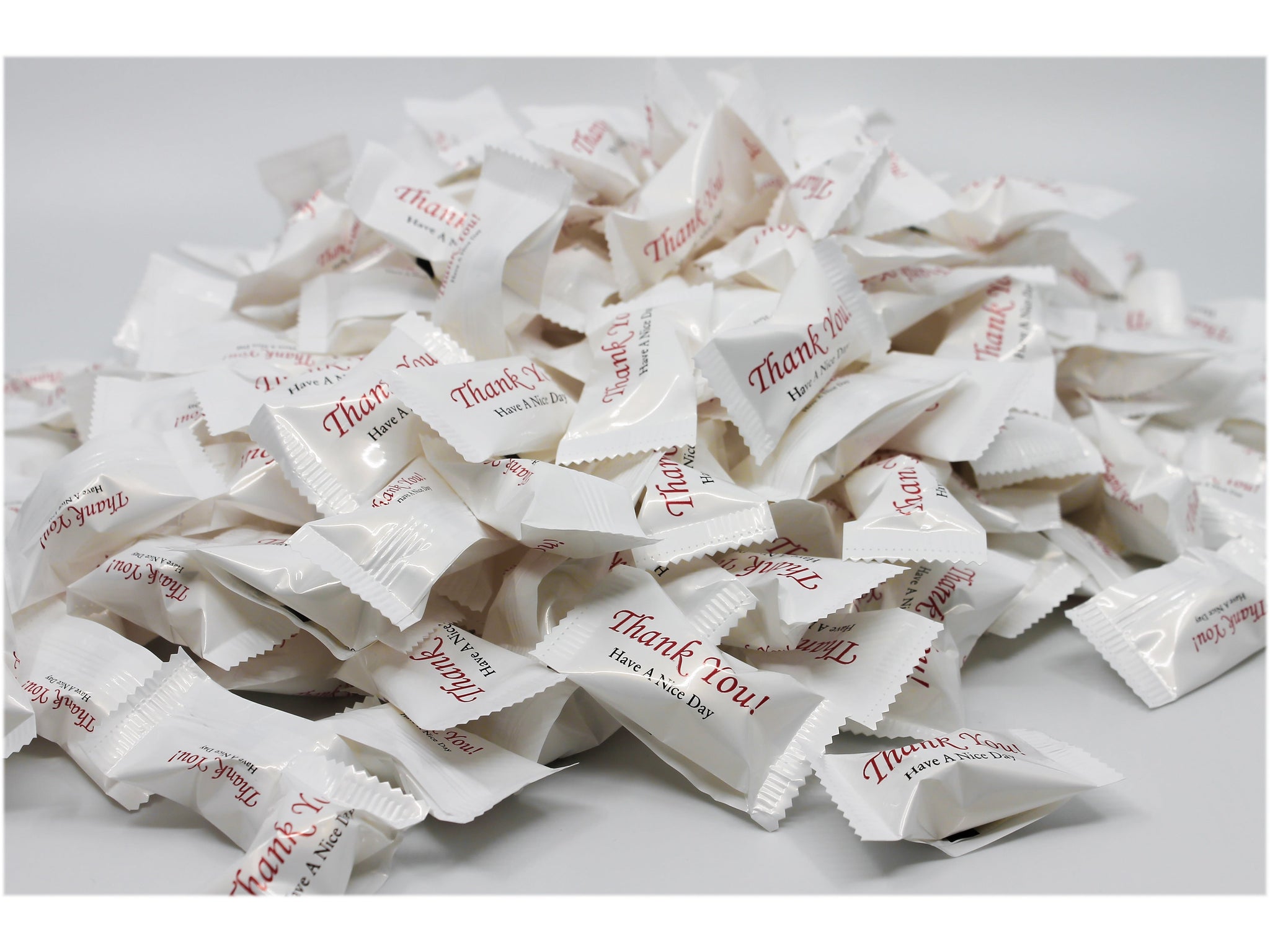 Stewart Superior Thank You! Have A Nice Day White Buttermint Mints, 1000 Pieces/Pack, 1000/Carton