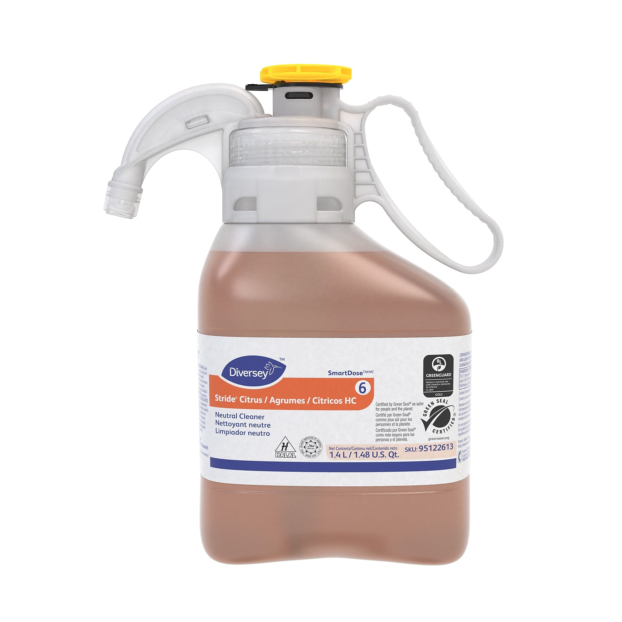 Stride HC 3 Multipurpose Cleaner for Diversey SmartDose, Citrus Scent, 1400.6 mL