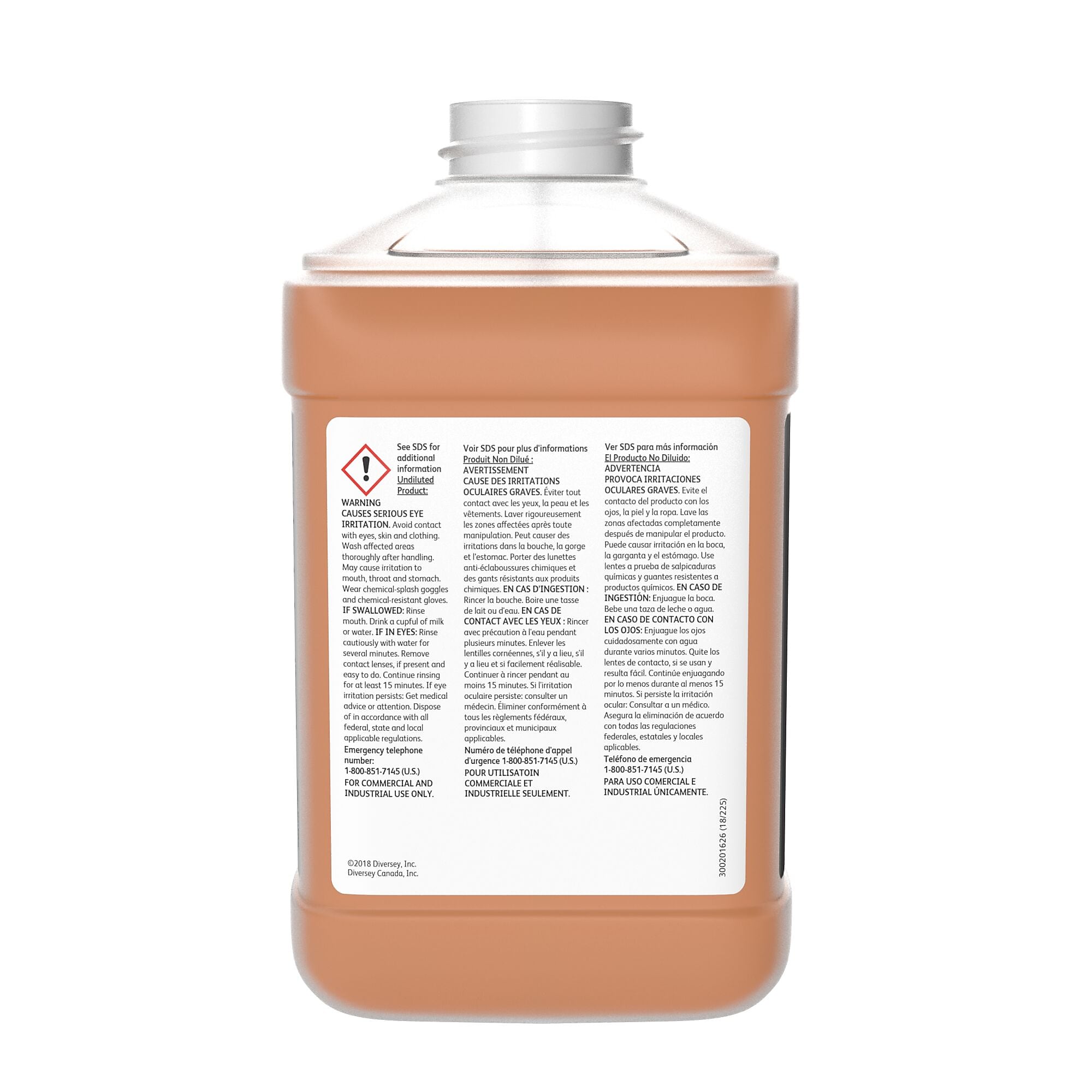 Stride HC Multipurpose Cleaner for Diversey J-Fill, Citrus, 2.5 L, 2/Carton