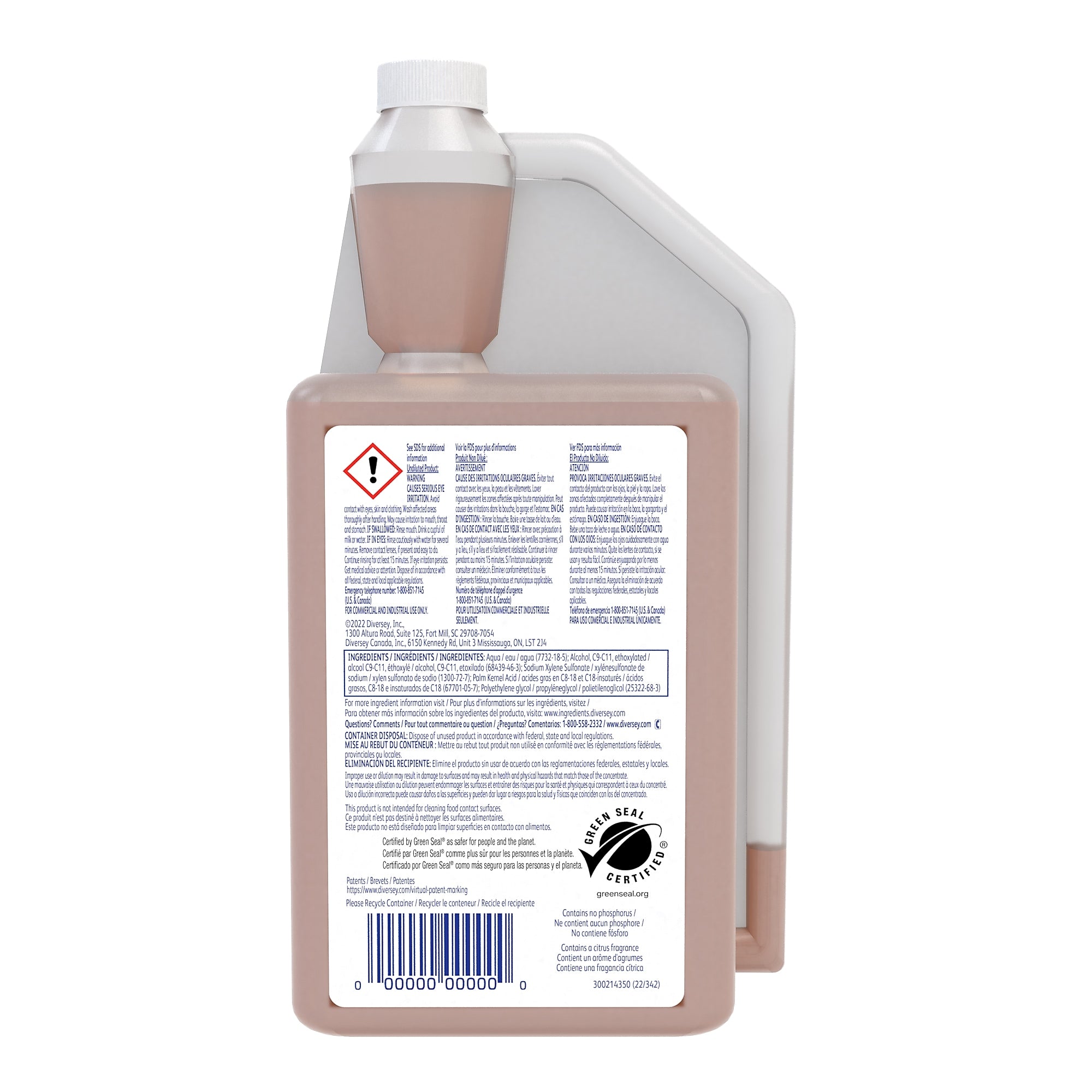 Stride SC 3 Multipurpose Cleaner for Diversey Accumix, Citrus, 946 mL, 6/Carton
