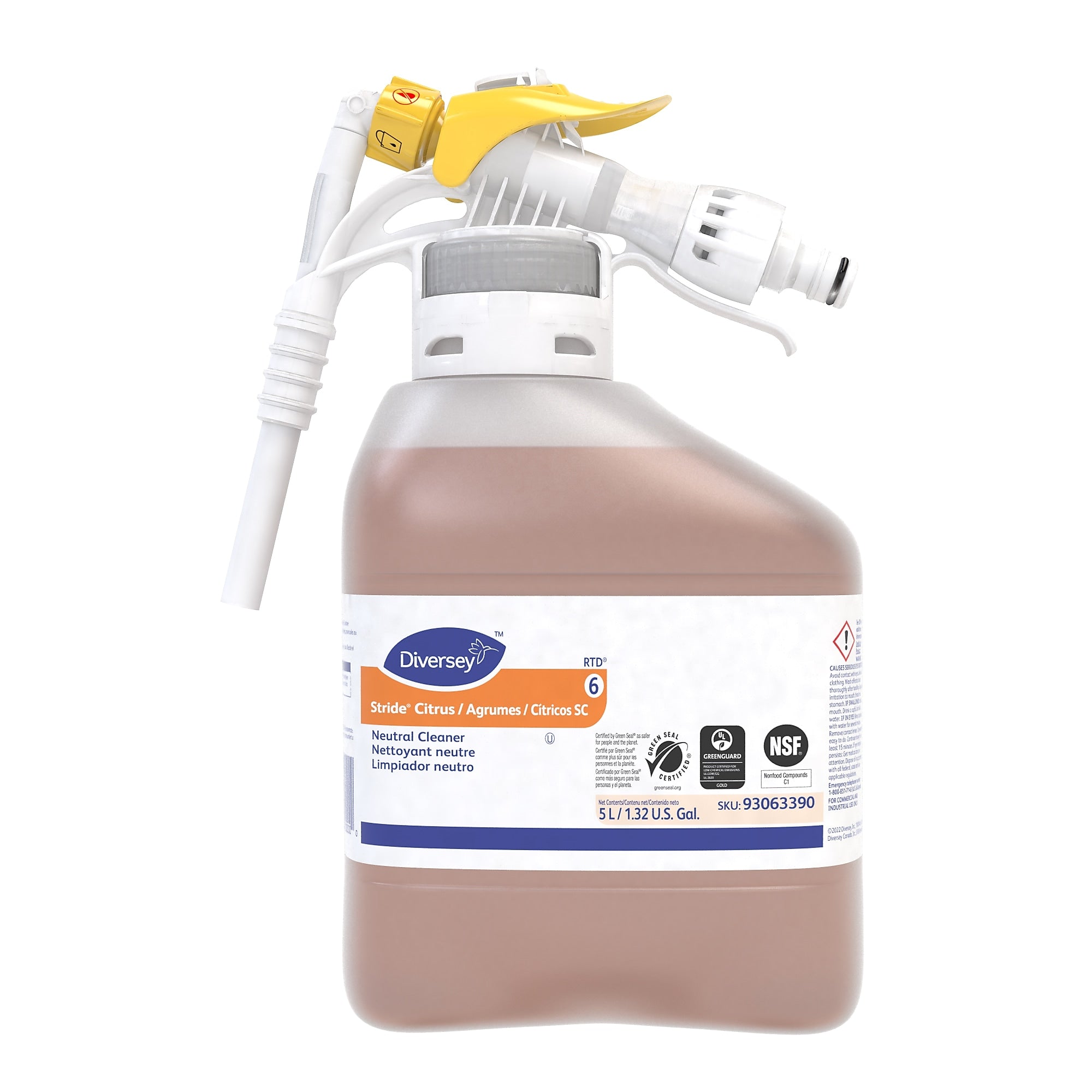 Stride SC 3 Multipurpose Cleaner for Diversey RTD, Citrus Scent, 168.96oz.