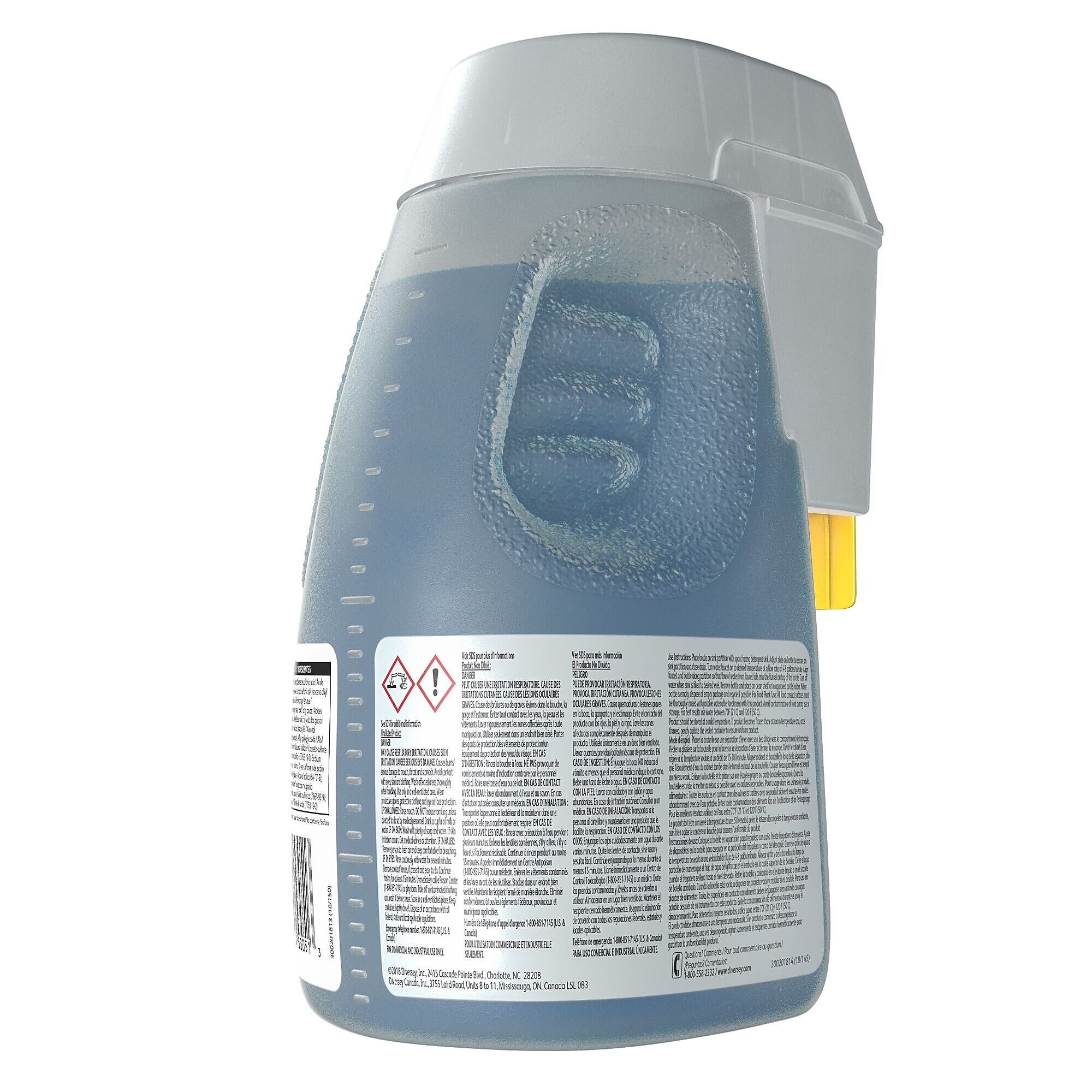 SUMA D1.5 Supreme Pot and Pan Detergent for Diversey Optifill, Floral Scent, 84.5oz.