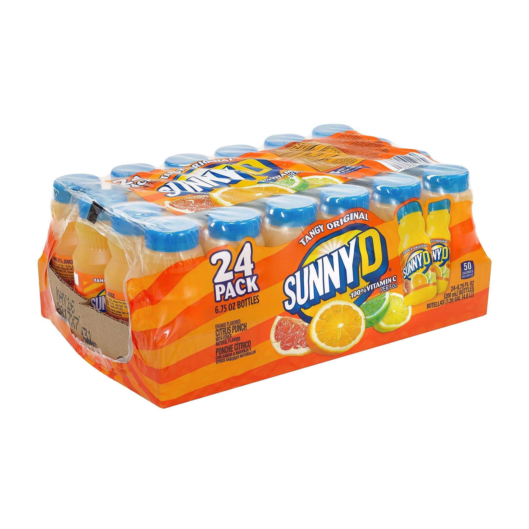 Sunny Delight Tangy Original Orange Flavored Citrus Punch, 6.75 oz., 24/Pack