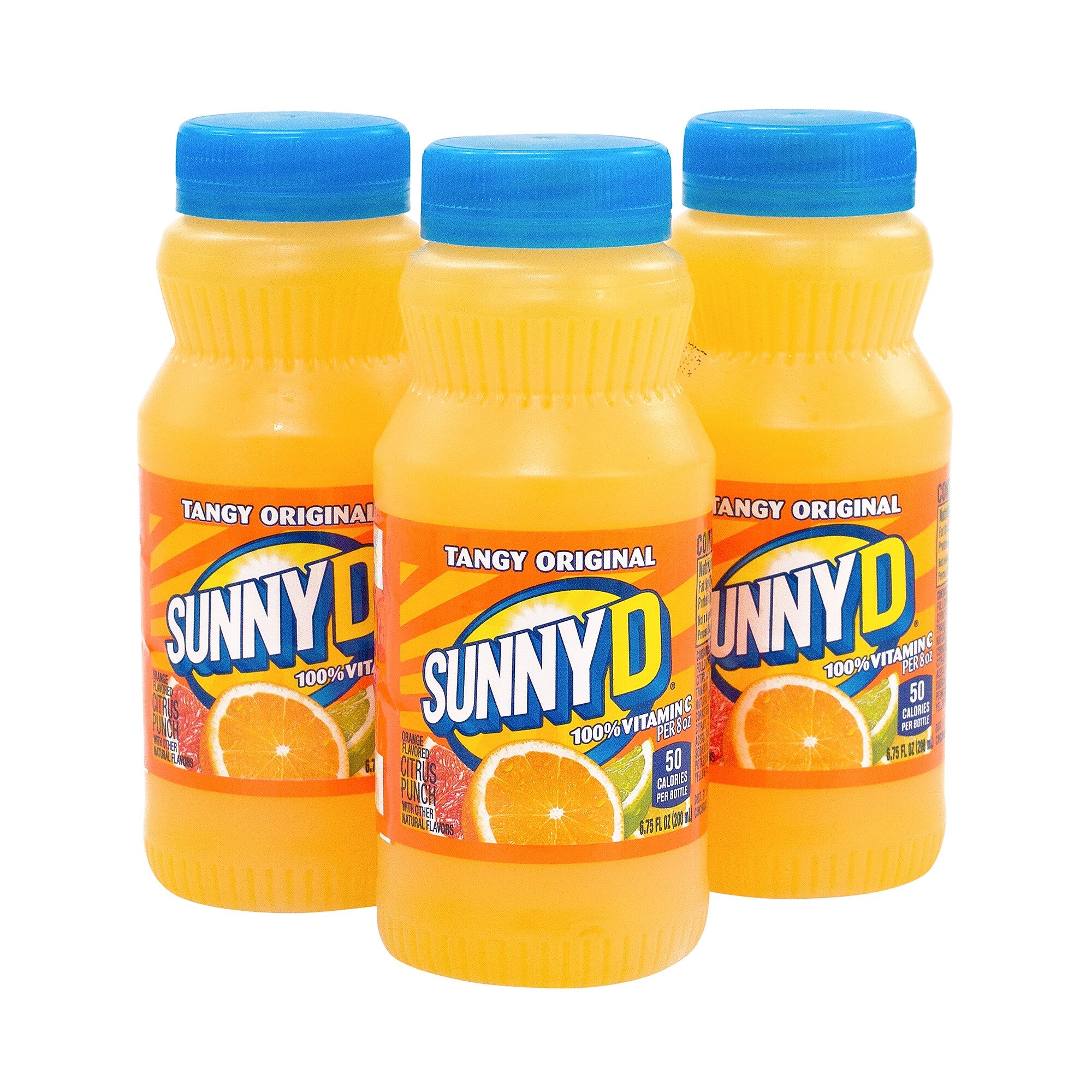Sunny Delight Tangy Original Orange Flavored Citrus Punch, 6.75 oz., 24/Pack