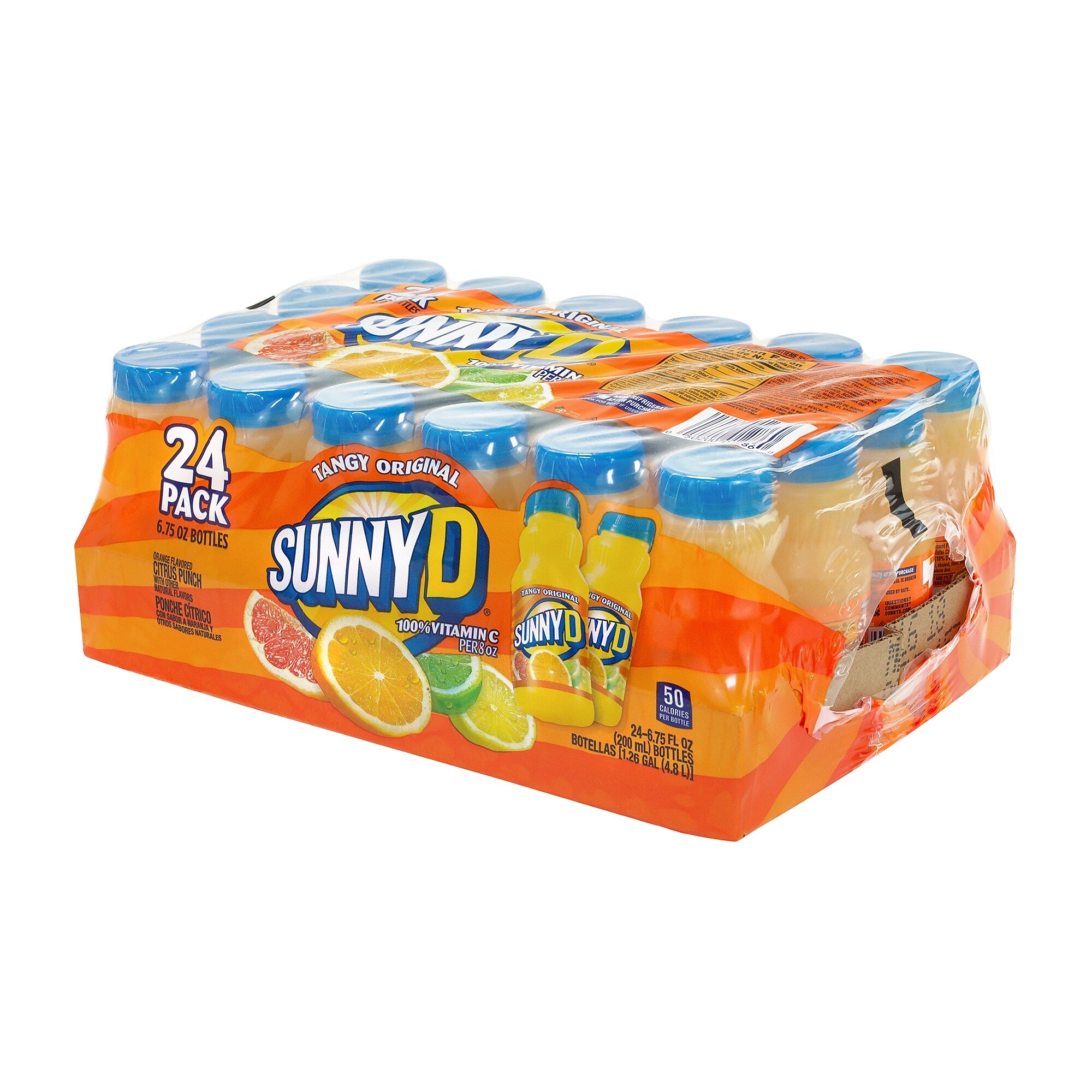 Sunny Delight Tangy Original Orange Flavored Citrus Punch, 6.75 oz., 24/Pack