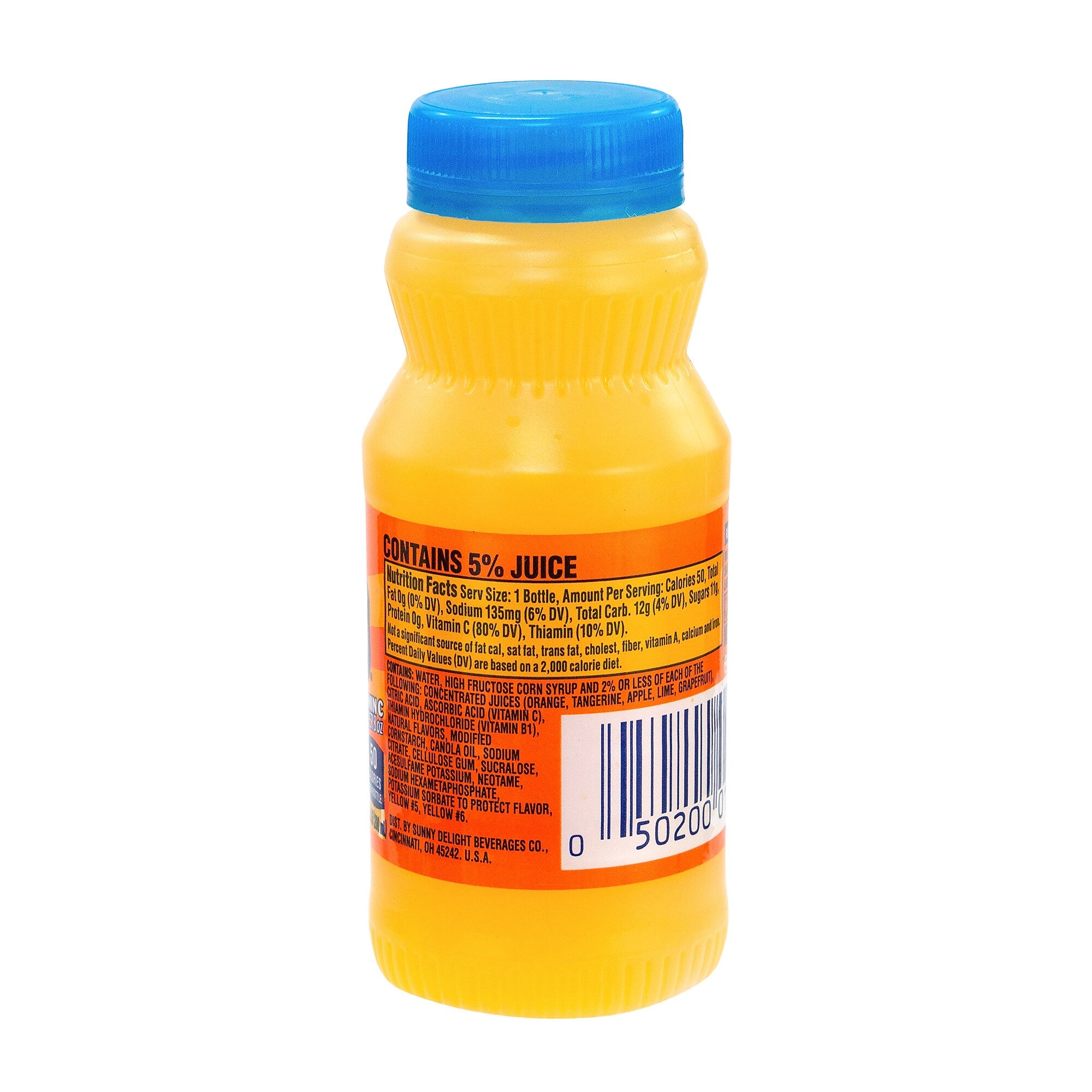 Sunny Delight Tangy Original Orange Flavored Citrus Punch, 6.75 oz., 24/Pack