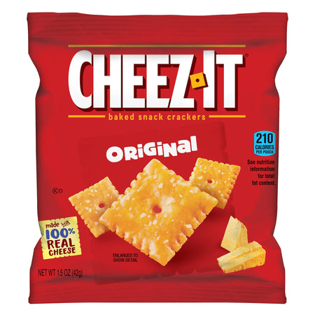 Sunshine Cheez-It Crackers, 1.5oz Single-Serving Snack Pack, 8/Box