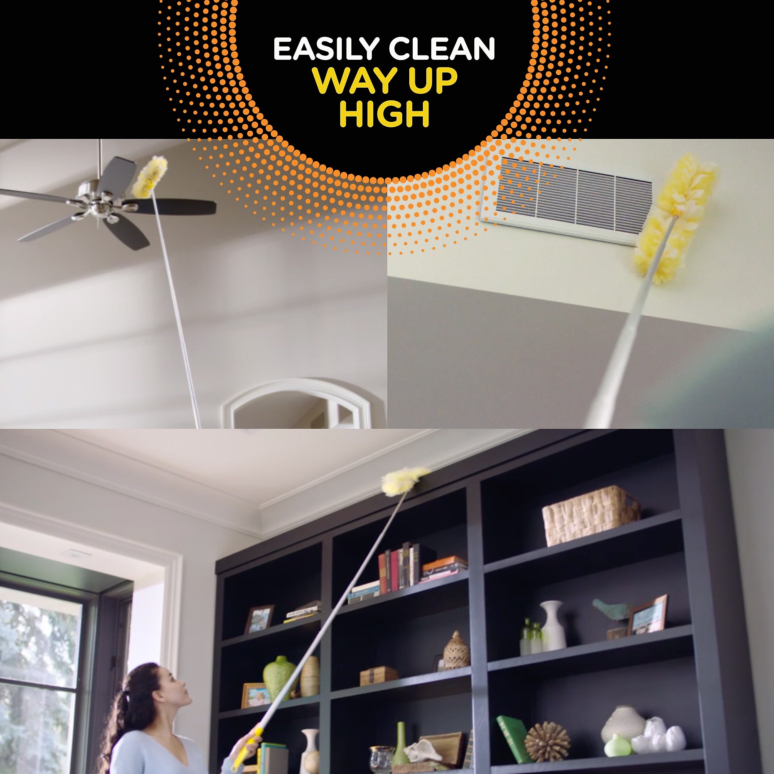 Swiffer 360 Heavy Duty 6 ft. Extendable Starter Dusting Kit, Multicolor