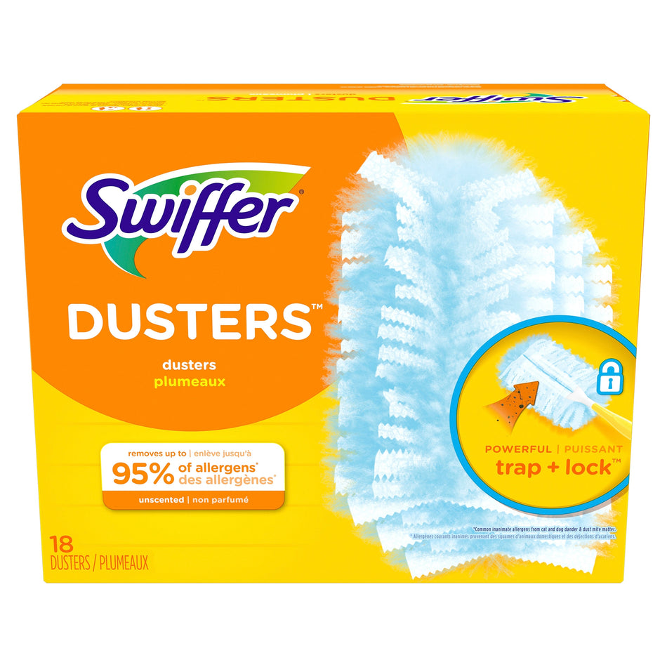 Swiffer Dusters Cloth Refills, Blue, 18/Box