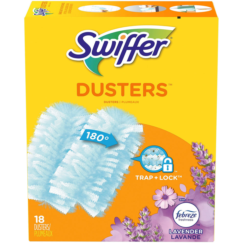 Swiffer Dusters Multi-Surface Blend Refills, Febreze Lavender Scent, Blue, 18/Box