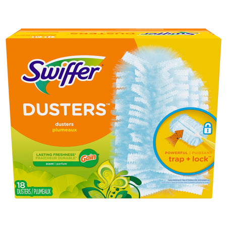 Swiffer Heavy Duty Dusters Refills, Gain, Blue, 18/Pack