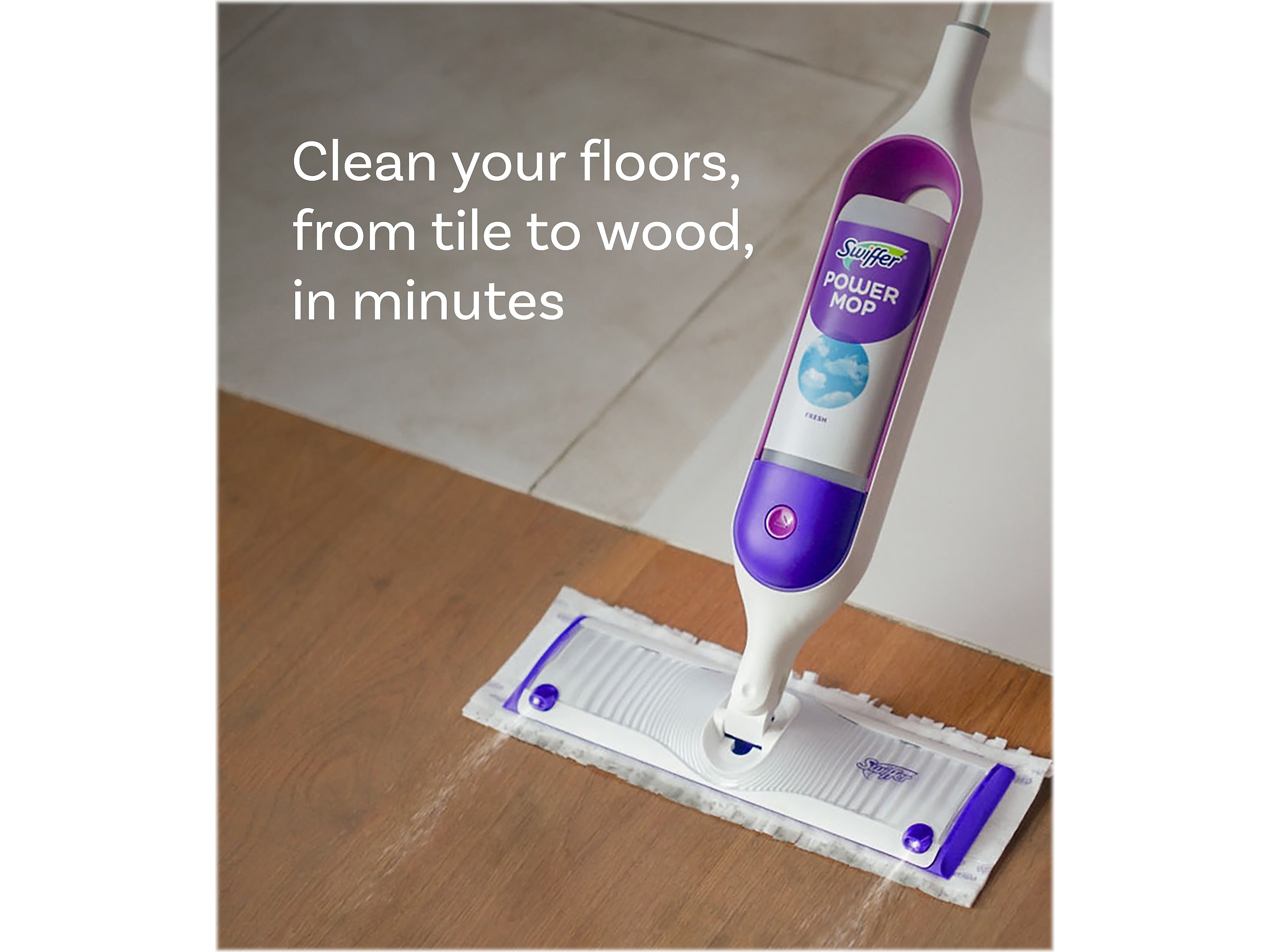 Swiffer PowerMop Deodorizing Floor Cleaner Refill, Lavender Scent, 25.3 Fl. Oz.
