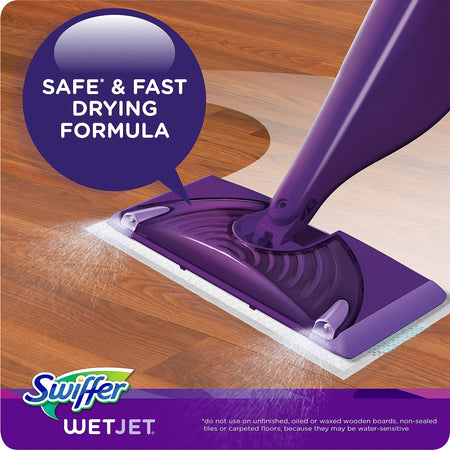 Swiffer WetJet Multi-Purpose Floor and Hardwood Liquid Cleaner Solution Refill, Gain Scent, 42.2 fl oz