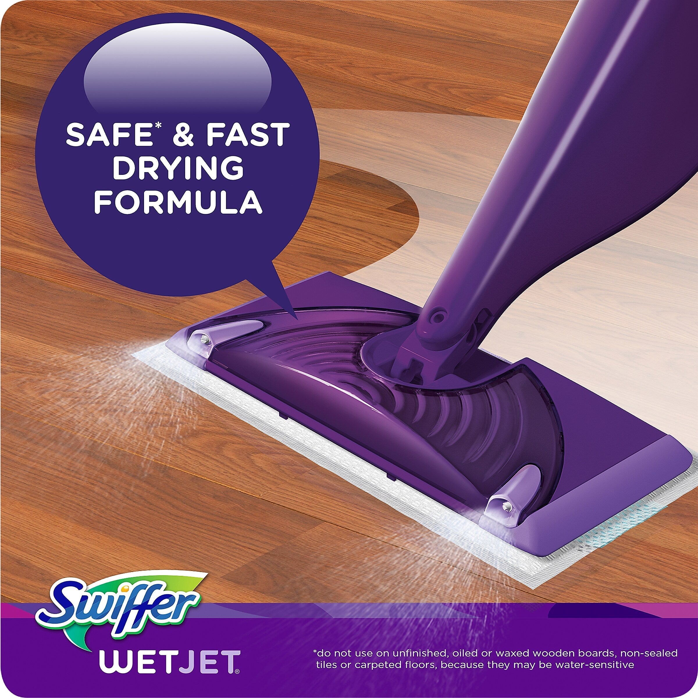 Swiffer WetJet Multi-Purpose Floor and Hardwood Liquid Cleaner Solution Refill, Gain Scent, 42.2 fl oz