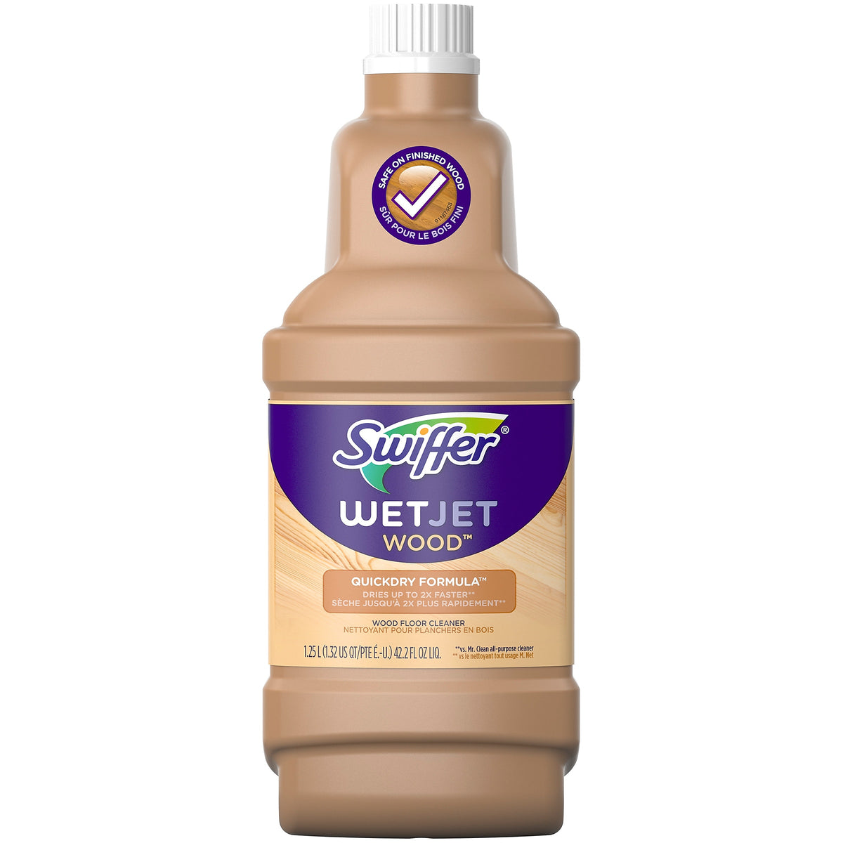 Swiffer WetJet Wood Floor Liquid Cleaner Solution Refill, 42.2 fl oz