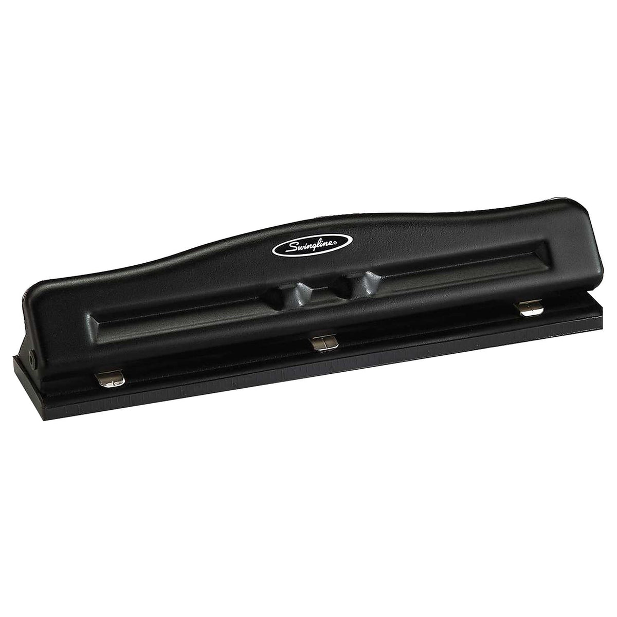 Swingline Commercial Desktop Adjustable Hole Punch, 11 Sheet Capacity, Black