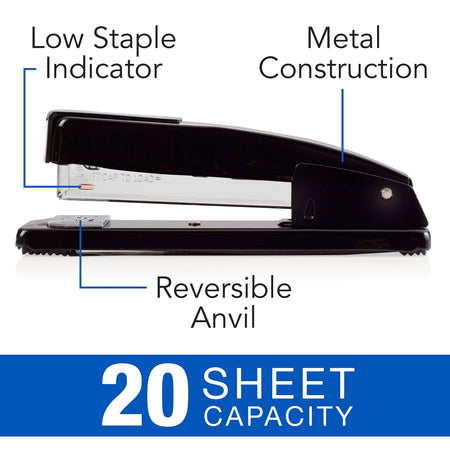 Swingline Desktop Stapler, 20-Sheet Capacity, Staples Included, Black