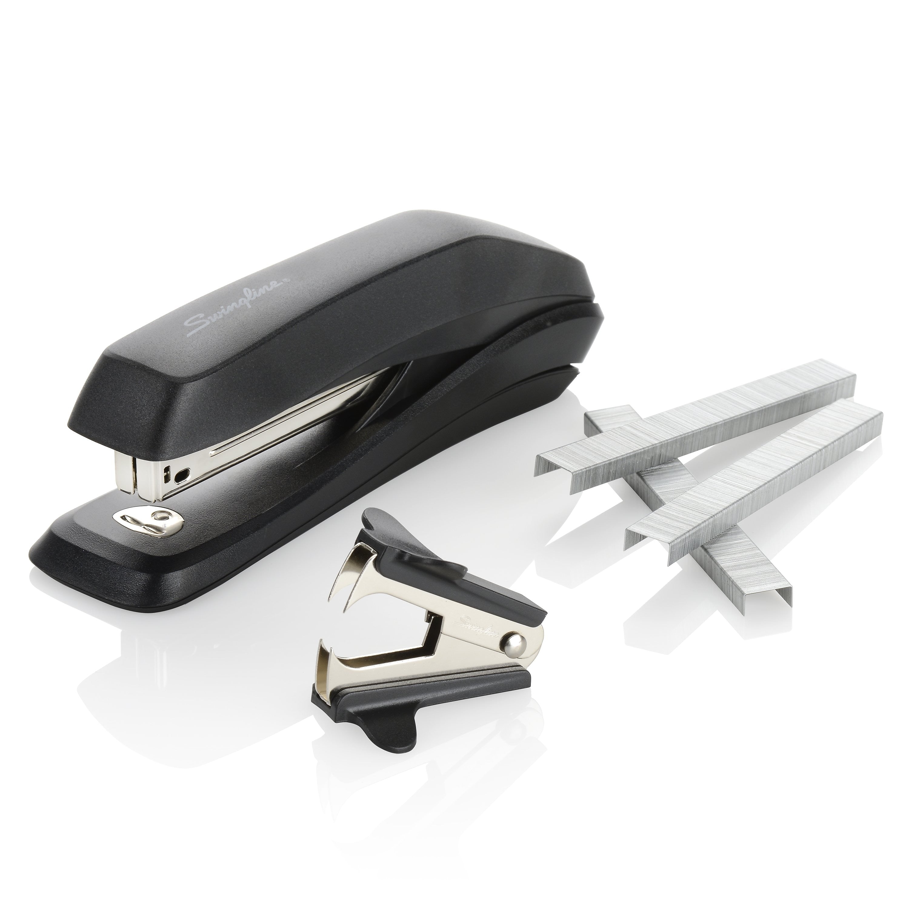 Swingline Eco Friendly Desktop Stapler, 15-Sheet Capacity, Staples Included, Black /Pack