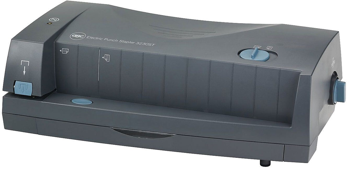 Swingline Electric 3-Hole Punch/Stapler, 24 Sheet Capacity, Gray/Silver