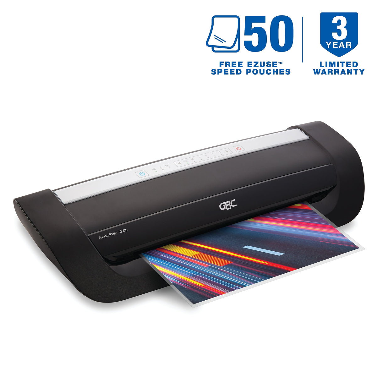 Swingline Fusion 7000L Thermal & Cold Laminator, 12" Width, Black