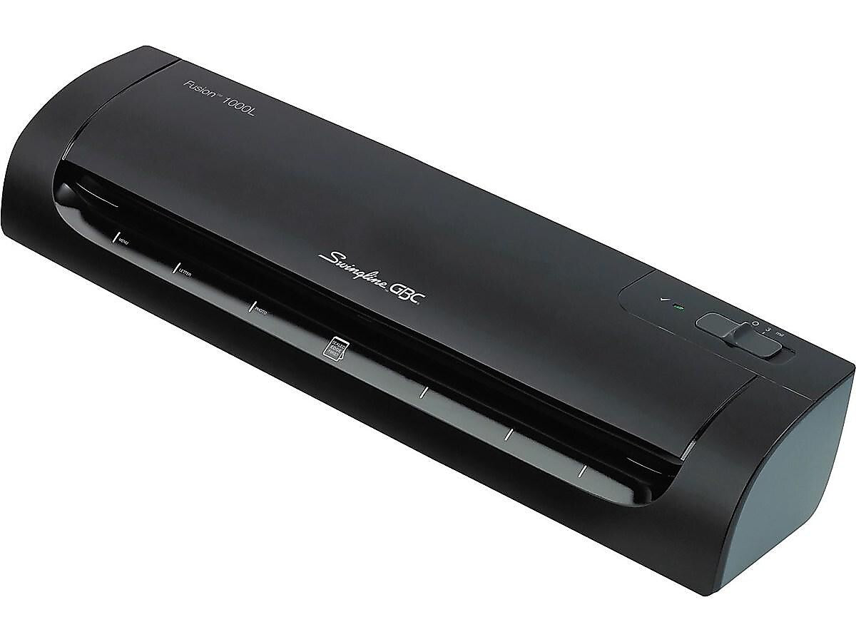 Swingline GBC Fusion 1000L Thermal & Cold Laminator, 12" Width, Black