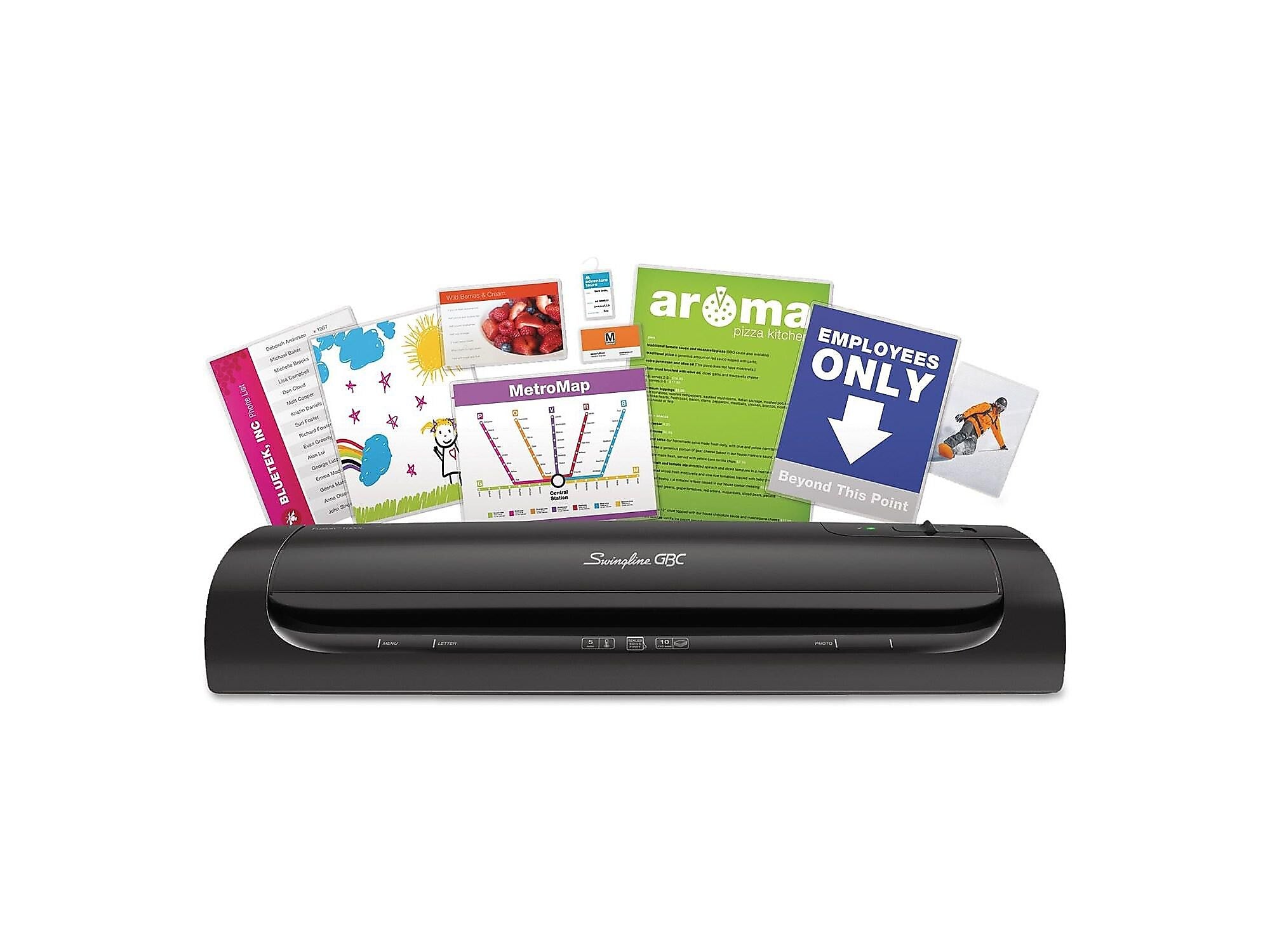 Swingline GBC Fusion 1000L Thermal & Cold Laminator, 12" Width, Black