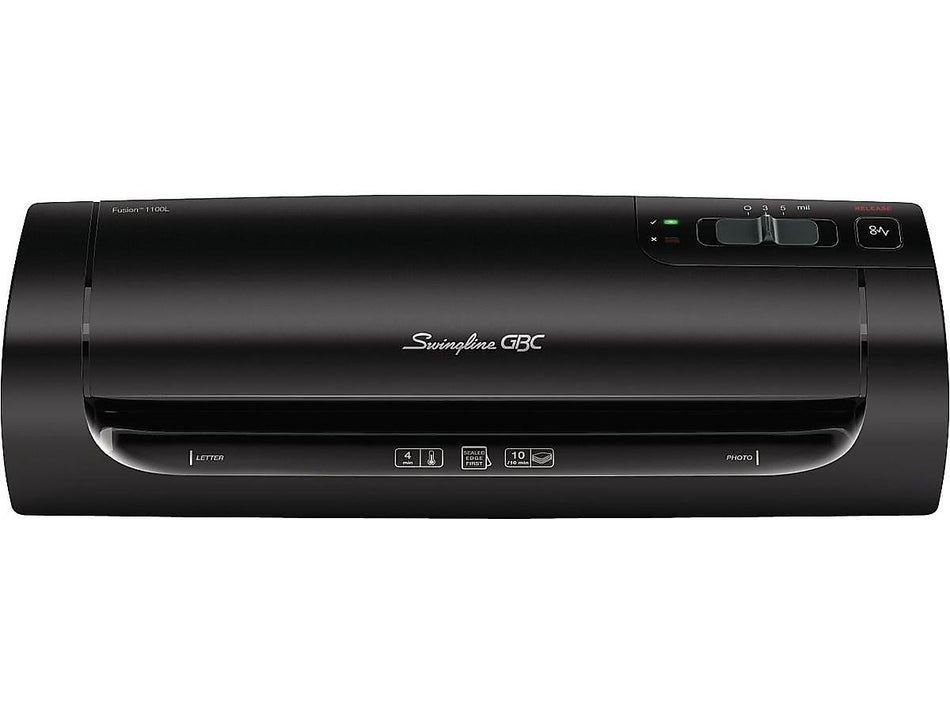 Swingline GBC Fusion 1100L Thermal & Cold Laminator, 9" Width, Black