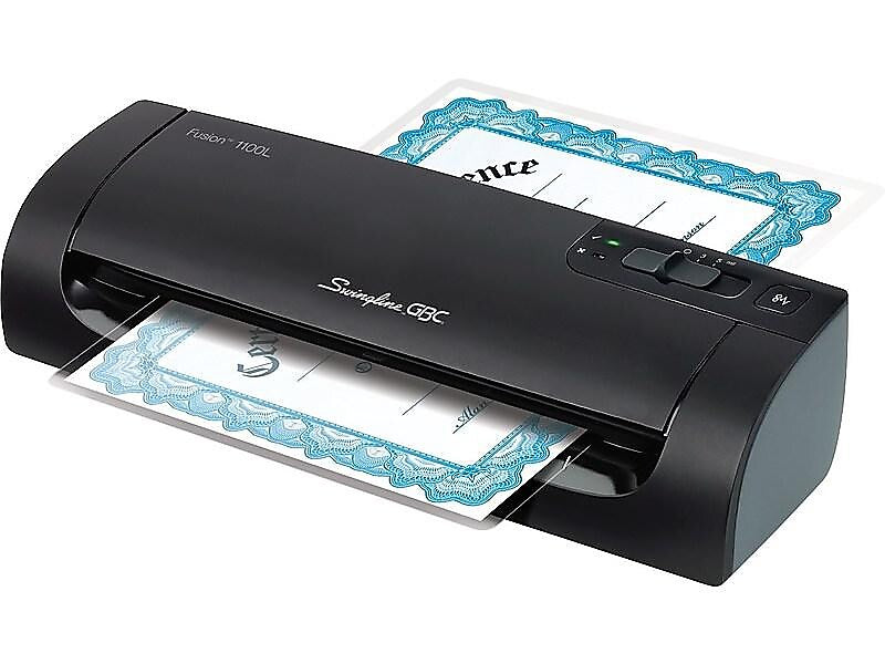 Swingline GBC Fusion 1100L Thermal & Cold Laminator, 9" Width, Black