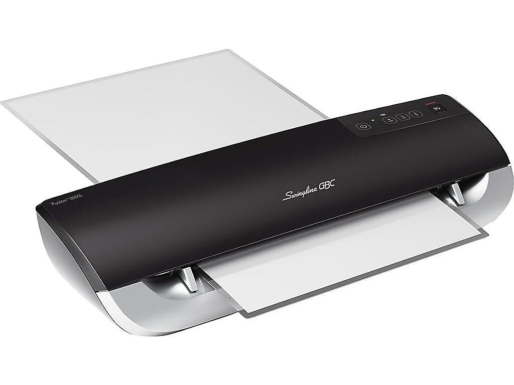 Swingline GBC Fusion 3000L Thermal & Cold Laminator, 12" Width, Black/Silver