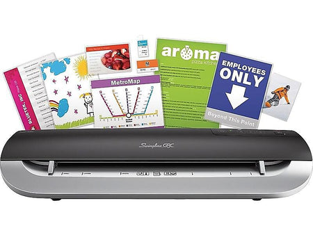 Swingline GBC Fusion 3000L Thermal & Cold Laminator, 12" Width, Black/Silver