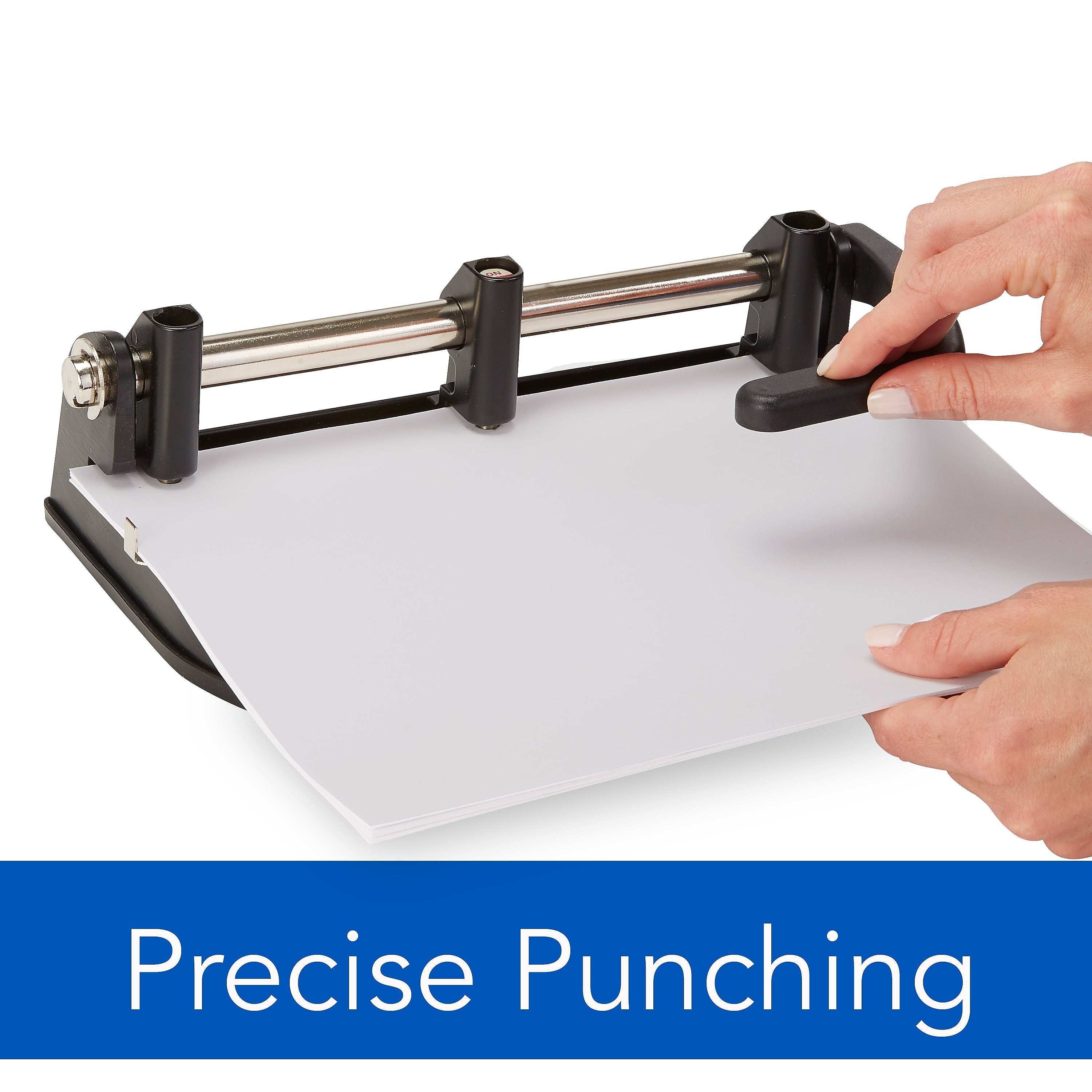 Swingline Heavy Duty Desktop Adjustable Hole Punch, 32 Sheet Capacity, Black