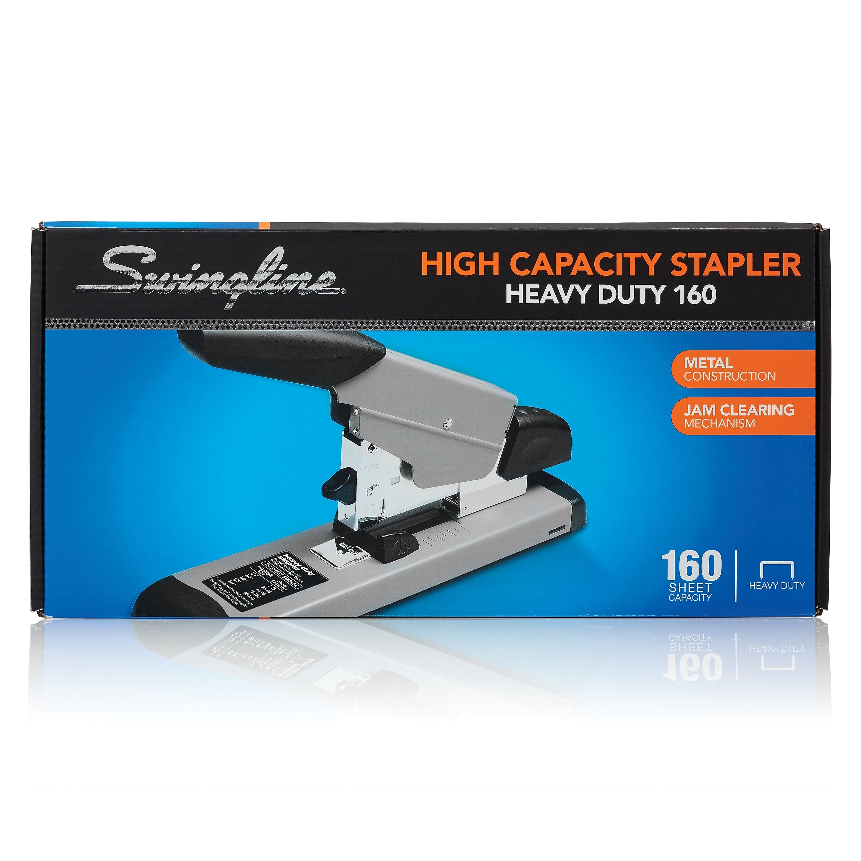 Swingline Heavy Duty Desktop Stapler, 160-Sheet Capacity, Black/Gray