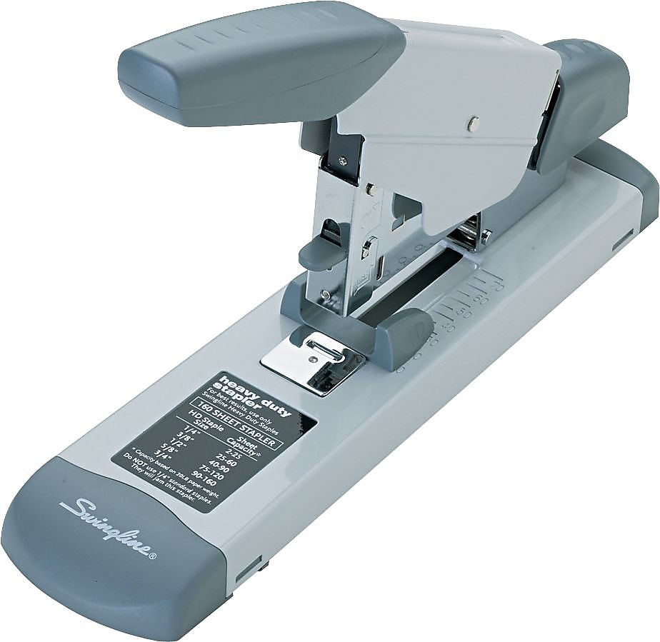 Swingline Heavy Duty Desktop Stapler, 160-Sheet Capacity, Staples Included, Gray/Silver