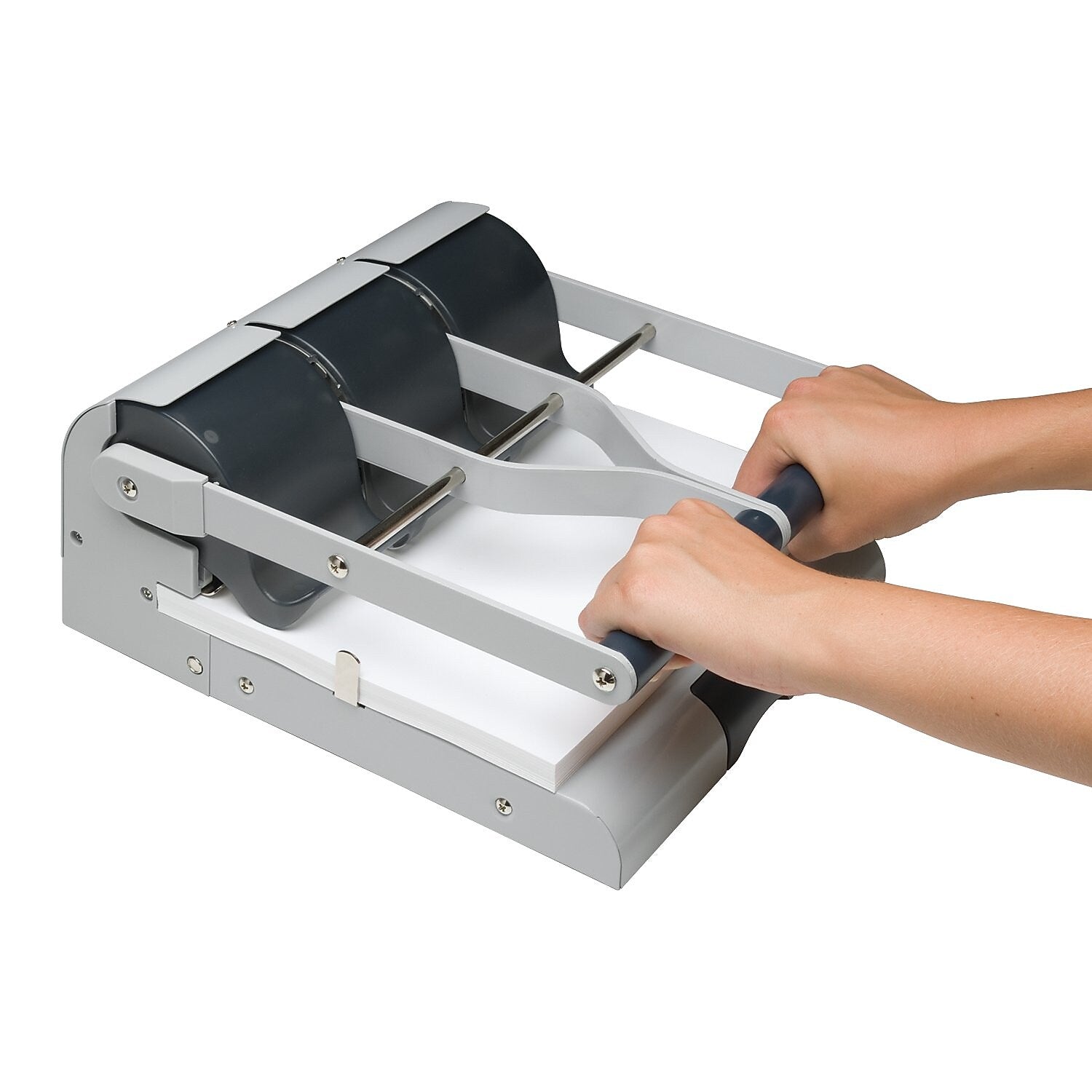 Swingline High Capacity Desktop Adjustable Hole Punch, 160 Sheet Capacity, Gray