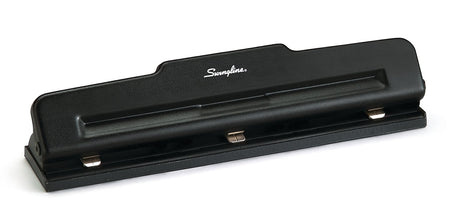 Swingline Light Duty Desktop Adjustable Hole Punch, 10 Sheet Capacity, Black