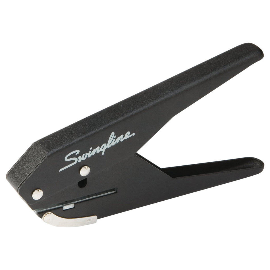 Swingline Low Force Handheld Hole Punch, 20 Sheet Capacity, Black