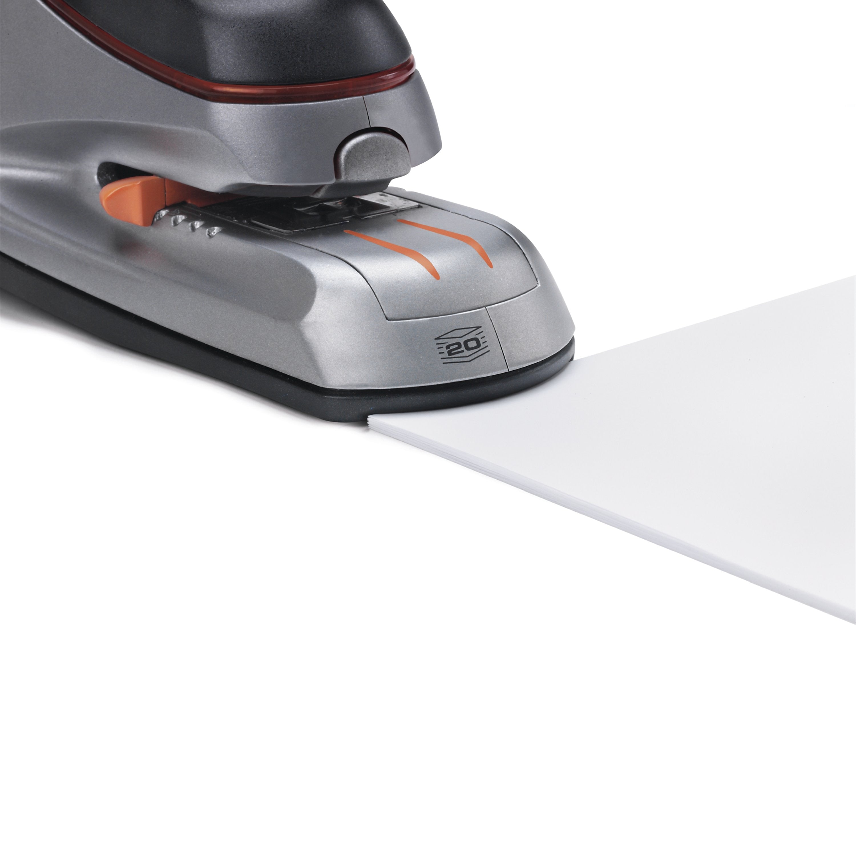 Swingline Optima 20 Electric Desktop Stapler, 20-Sheet Capacity, Staples Included, Gray/Silver