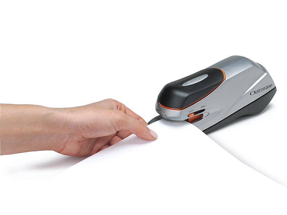 Swingline Optima 20 Electric Handheld Stapler, 20-Sheet Capacity, Staples Included, Gray/Silver